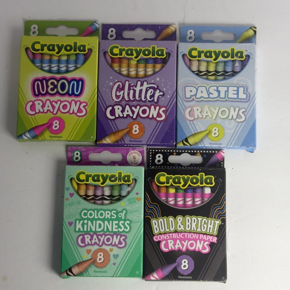 Crayola Crayons 6 Packs/Boxes Assorted Types